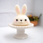 小動物帽子 うさぎ(白)