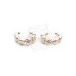 ERG-2255-G【2個入り】パールラウンドイヤーカフ/Pearl Round Earcuffs Earrings