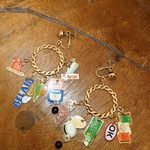 SALE　¥4800→¥3800 vintagetoffee vintagepins 　チャーム　 ロングピアス　ゴールド　イヤリング　ヴィンテージ