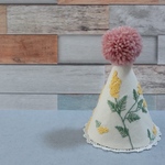 刺繍のパーティハット（mimosa）