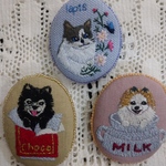 milcho様専用ページ(うちの子刺繍ブローチ)