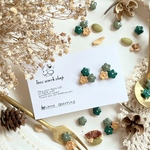 【ピアス】sweets flower/抹茶の花束