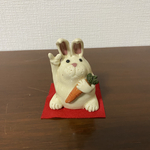 干支可愛いうさぎの置物