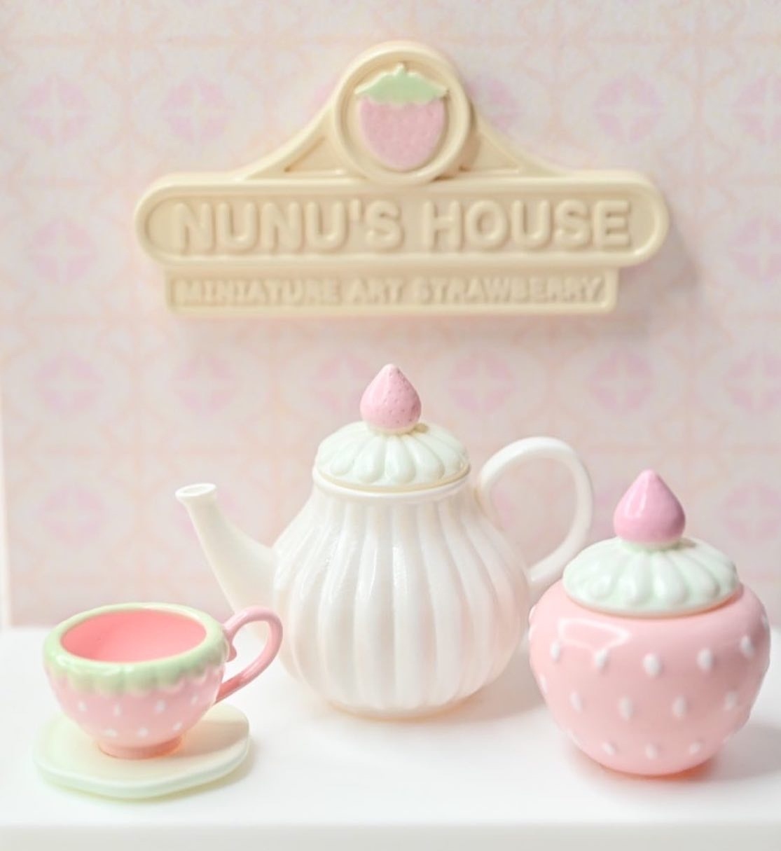 希少☆90s ベティブープ　ミニチュアティーセット ミニチュア☆「苺のティーセット」 - nunu's house | minne byGMO