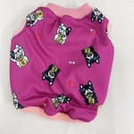 ♡お正月です新作犬服オーダー★着る毛布まねきブヒボアタンク紫ピンク♪中型犬小型犬フレブル服パグ服フレンチブルドッグ服中型犬小型犬ボストンテリア服