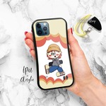 iFace型 iPhoneSE3/iPhone13/iPhone13Pro/iPhone13ProMax/iPhone13mini/iPhone12mini/アメコミ風 スケーターの女の子 