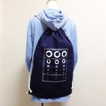 ★あなたの視力はどうですか？★ナップサック(ネイビー×ホワイト) 