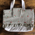 お道具袋♡ミニ レッスンバック♡デコレクションズ チェリーミルク さくらんぼ 上履き入れ 入学準備