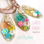 がまだせくまもと☆チャリティーアクセサリー ： 妖精のお花畑ペンダント
