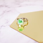 ライトグリーンかすみ草のリング