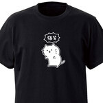 猫背【ブラック】ekot Tシャツ <イラスト：タカ（笹川ラメ子）>