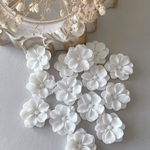 4pcs ＊お花 マット カボション （0406）
