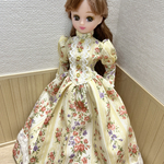 リカちゃん　アンティークドレス　黄色