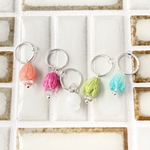 花々のステッチマーカー ❀ 5個セット K