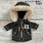 【11/26〜販売】モッズコート　ブラック×グレーステッチ　★送料無料★