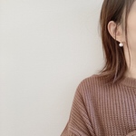 【再販×2】1粒パールピアス