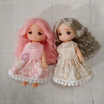 ミキちゃんマキちゃん　服セット　ワンピース（ピンクベージュ）
