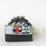 お弁当袋　小さなお子様でも開けやすい♬　★電車★　