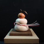 木製鏡餅　小　紙箱仕様　Ｎｏ18