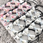 わんちゃん用　しずく柄トリミングチョーカーリボン18個セット