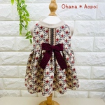 犬服ワンピース【L】コーディロイワンピース♡可愛い♡りんご柄🍎