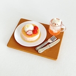 いちごのパンケーキとクリームソーダセット
