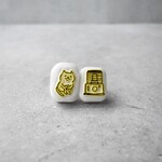昭和ストーブとねこはんこ「おだし」　meganehankoの猫ハンコ