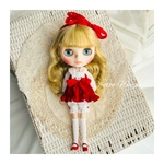 赤いうさぎちゃんエプロンOPset