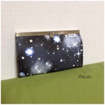 ★新作★宇宙柄・Black❇︎文鎮口金