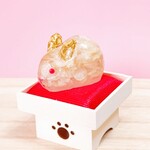 うさぎの置物 　片面金木犀入り　兎年