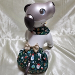 アイボの服　aibo の洋服　(おぱんつ&襟型スタイ)　緑