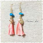 再々販 プリンセスカラータッセルピアス
