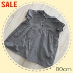 【sale♥80cm】セーラーカラーワンピース　チェック