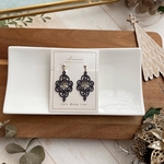タティングレース　raffinato ラッフィナート〈優雅な〉アクセサリー［black］ブラックピアス／イヤリング
