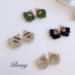 boarder basic fringe ピアス/イヤリング
