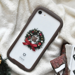 【インナーシート】クリスマスシーズン限定　全機種対応  ミニブーケ　リース  スワッグ　ドライフラワー スマホケース　クリスマスプレゼント
