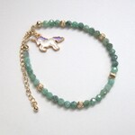 【SALE 33%OFF】エメラルドのワイヤーブレスレット　♯101