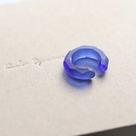 インディゴ・ブルーのイヤーカフ：波動玉®【受注制作】