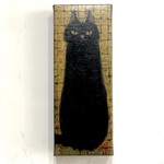 〜12月特価中〜　肉筆油彩画  「そーねこ」 箱型26／2682-012
