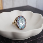 brass-work × glass（指輪） 