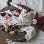 赤い木の実刺繍のお洋服set