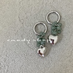 green  ハートチャーム
