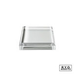 高級アクリルブロック 面取り　SLOPE　Ｗ50ｘ50ｘＨ10mm　3枚セット