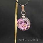 宇宙玉 ネックレス（紫）