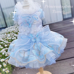 💐⚜Princessdogdress⚜ふんわりチョウチョ可愛い豪華Princessdress　犬服　猫服　