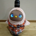 ラボット服 / 前開きベスト・オレンジチェック