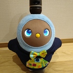 ラボット服 / パーカー・紺色×文房具柄