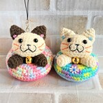 ☆ももこ様　オーダー品☆～ぷかぷか浮き輪猫さん２点