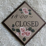 トールペイント   S様ご依頼　ＣＬＯＳＥプレート