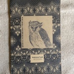 ●珈琲染めのポストカード（ミミズク）